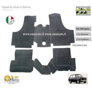 Tappeti Fiat 126 d'epoca su misura di colore Blu-AUTO D'EPOCA-Sunmats vendita on line