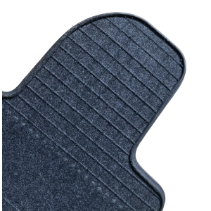 Tappeti Lancia Y in gomma-moquette su misura di colore antracite-Su misura in moquette-Sunmats vendita on line