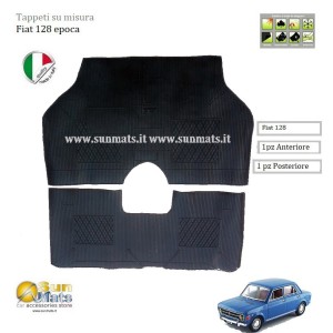 Tappeti Fiat 128 d'epoca su misura di colore Antracite-AUTO D'EPOCA-Sunmats vendita on line
