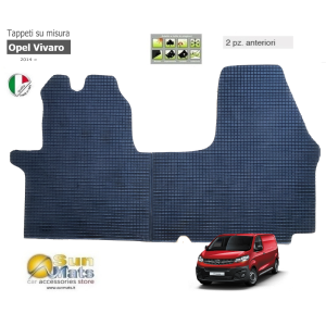 Tappeti in gomma Opel Vivaro dal 2014 in poi-VEICOLI COMM. / AUTOCARRI-Sunmats vendita on line