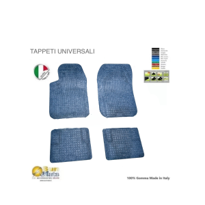 Tappeti universali in gomma-moquette mod. "Mundial" colore azzurro-Universali in gomma-Sunmats vendita on line
