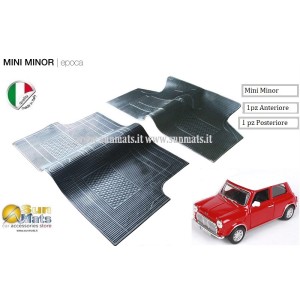 Tappeti Mini Minor d'epoca su misura di colore Nero-AUTO D'EPOCA-Sunmats vendita on line