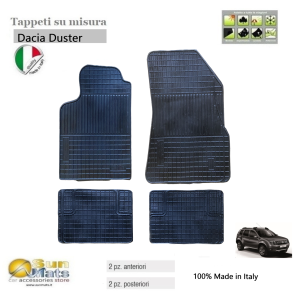 Tappeti Dacia Duster in gomma su misura-Su misura in gomma-Sunmats vendita on line