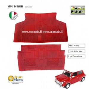 Tappeti Mini Minor d'epoca su misura di colore Rosso-AUTO D'EPOCA-Sunmats vendita on line