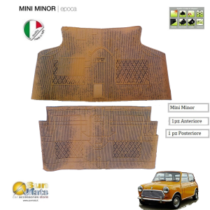 Tappeti Mini Minor d'epoca su misura di colore Rosso-AUTO D'EPOCA-Sunmats vendita on line